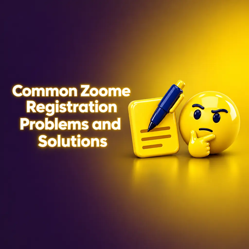 Checklist of common Zoome registration problems and fixes, including email, verification code and document errors