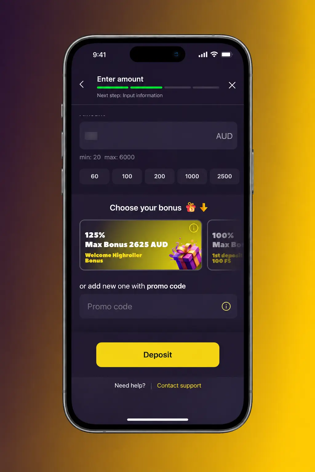 Four-step guide to claiming a Zoome welcome bonus in Australia: register, deposit, enter promo code, confirm