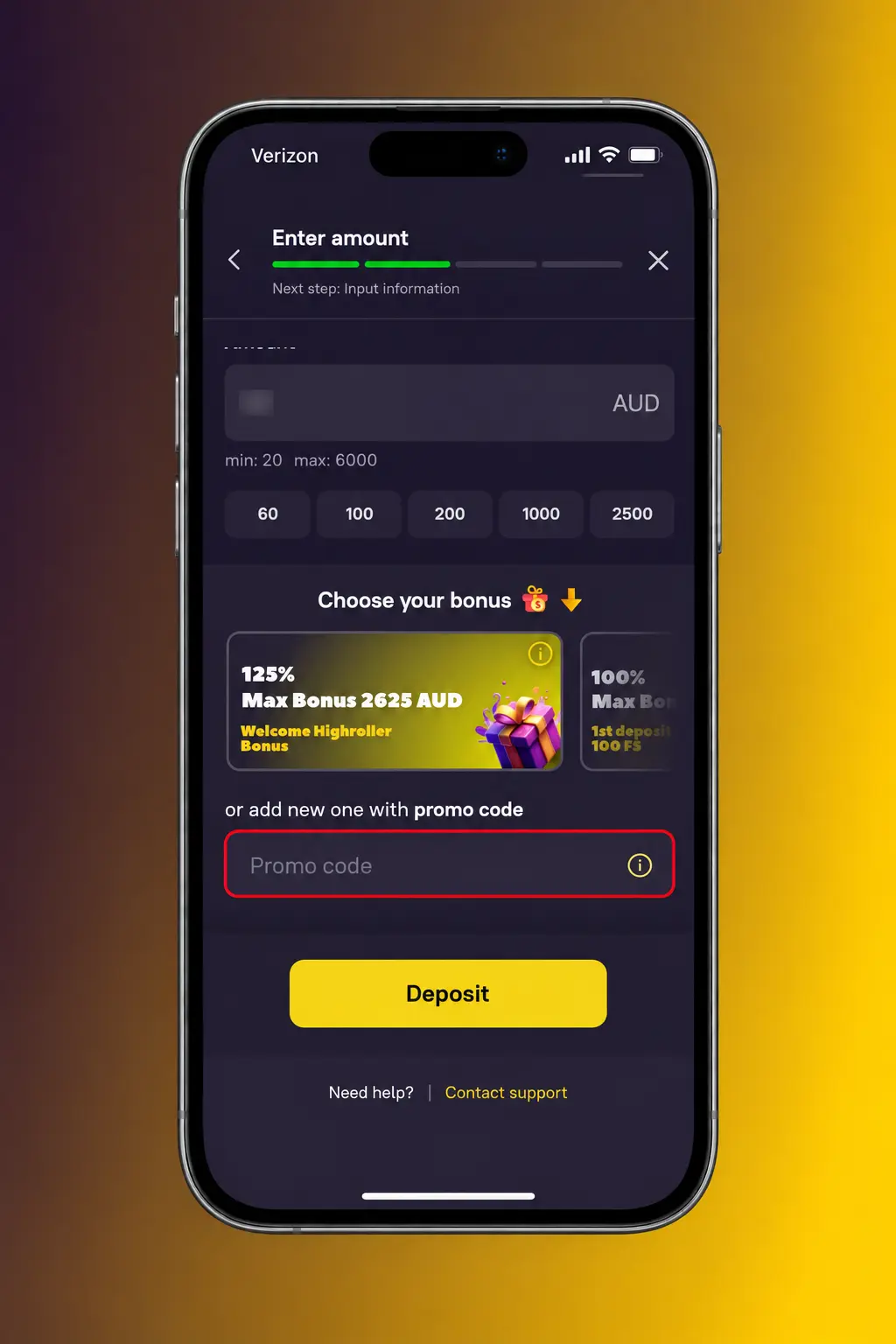 Four-step guide to claiming a Zoome welcome bonus in Australia: register, deposit, enter promo code, confirm bonus