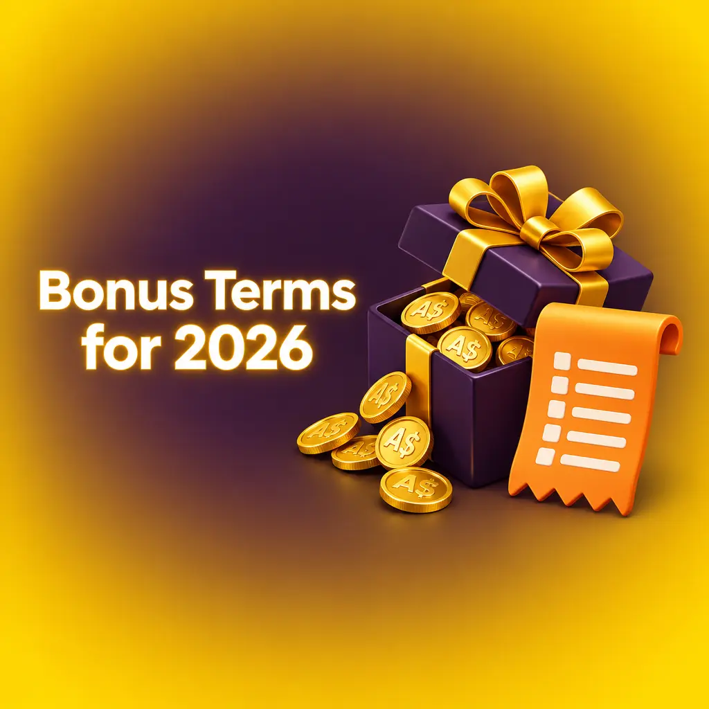 Checklist of 2026 welcome bonus terms for Australian players, covering eligibility, wagering and limits