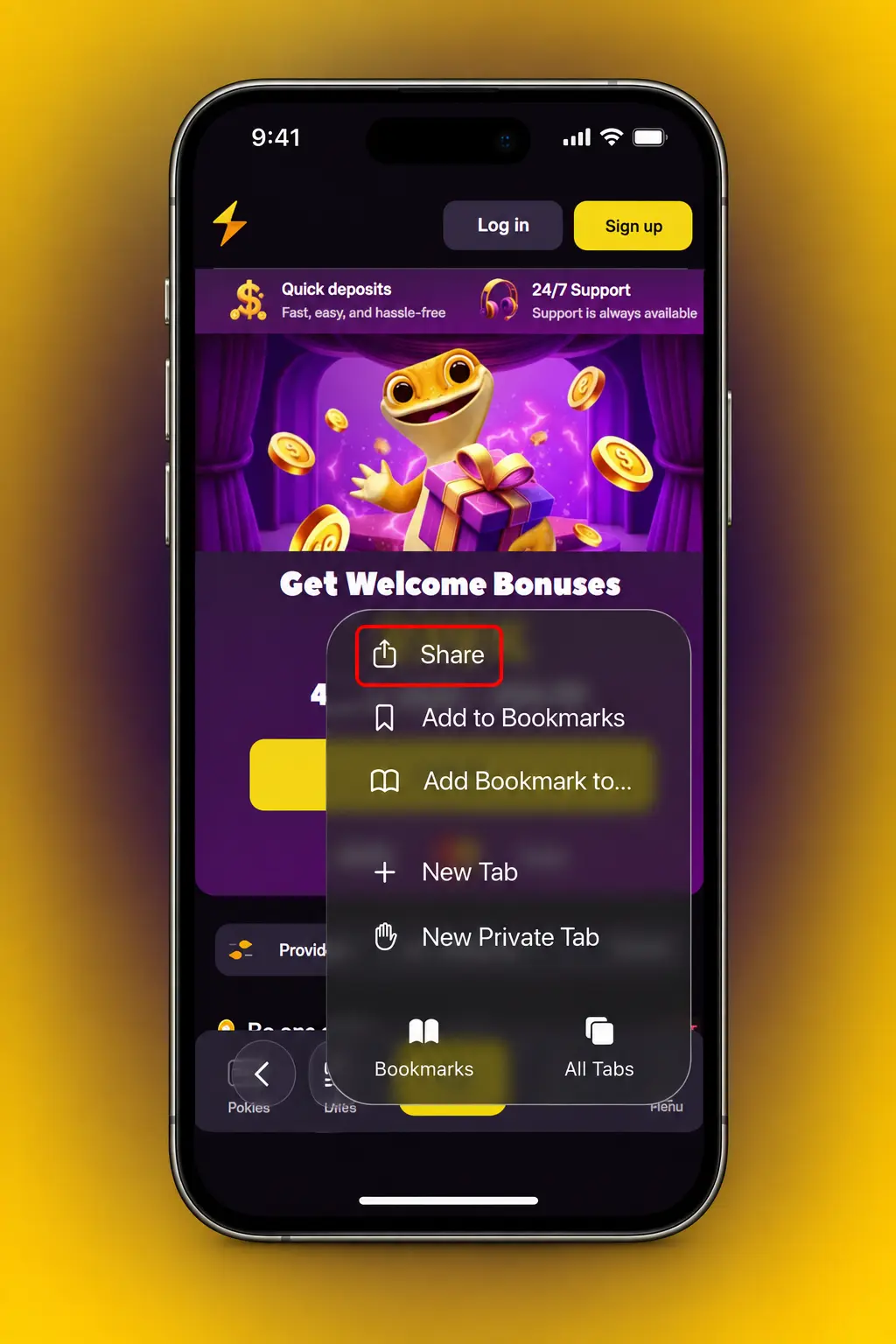 Zoome iOS app download guide showing the 5 steps to install the app on an iPhone or iPad